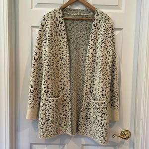 Evolution by Cyrus Wallie Fuzzy Open Cardigan